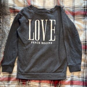 Gray LOVE Women’s Sweatshirt